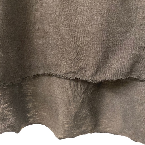 Pleats Collection Cotton Blend Black Long-sleeve Top - Picture 5 of 5